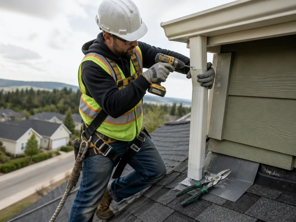 Downspout Installation