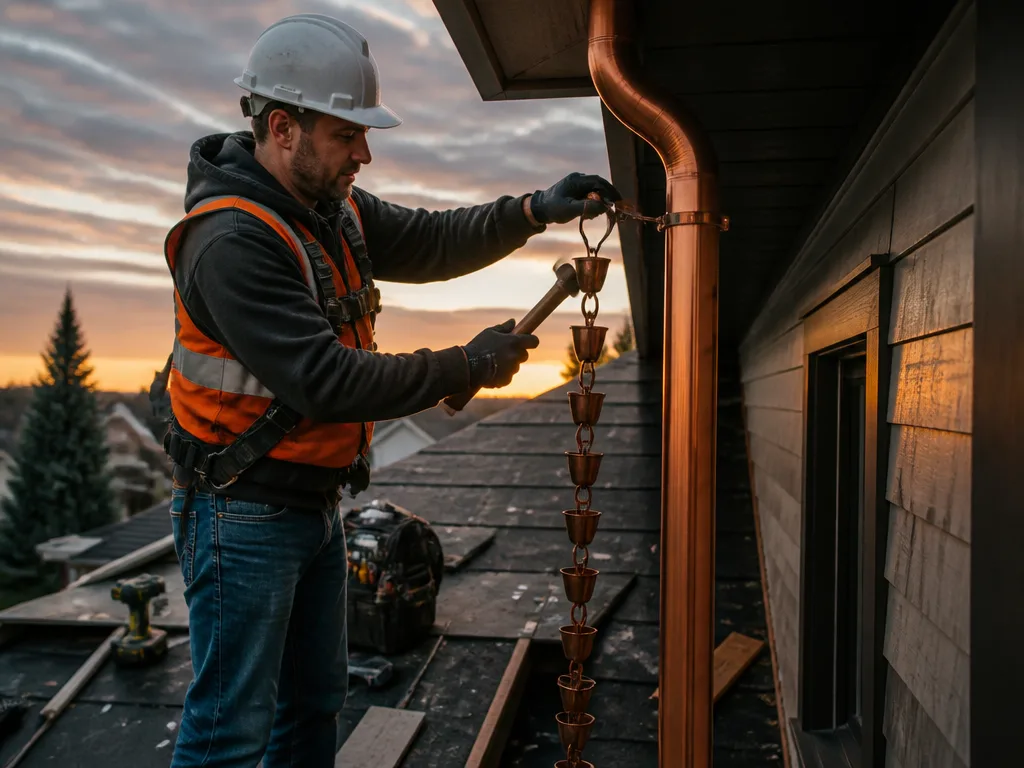 Rain Chain Installation