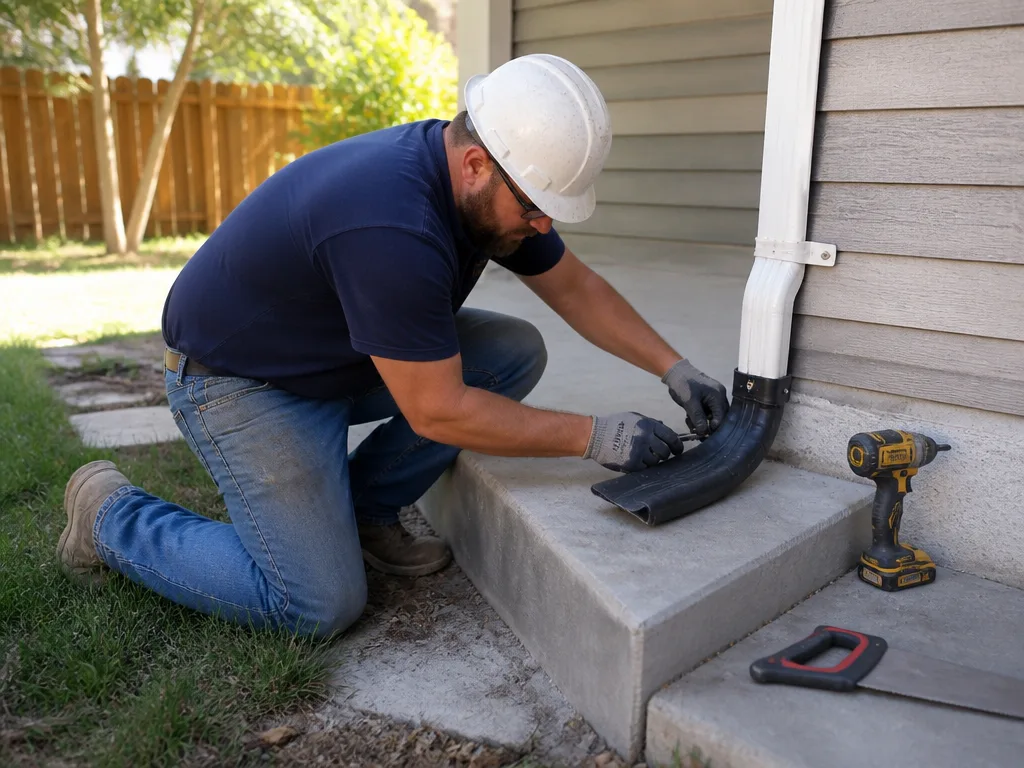 Splash Block Installation