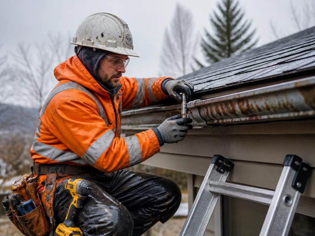 Storm Damage Gutter Repair